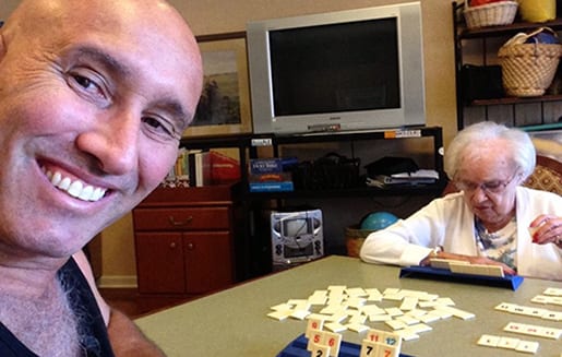 Meet one of our oldest and youngest Rummikub players
